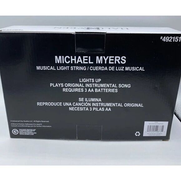 HALLOWEEN II MICHAEL MYERS 2022 New MUSICAL STRING LIGHTS SET OF 8 LIGHTS Decor - Picture 4 of 7